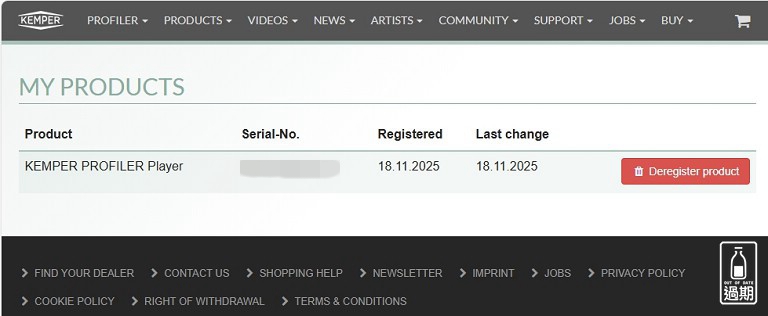 KEMPER PROFILER Player 綜合效果器